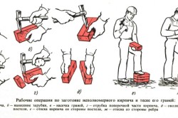 Заготовка кирпича