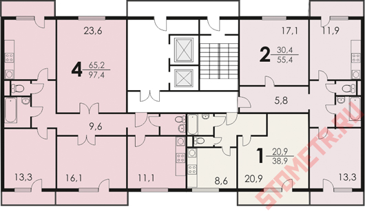 План квартиры п 46