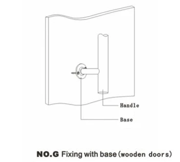 NO.G Single Handle Face Fixing without decorative cover(only for wooden door)