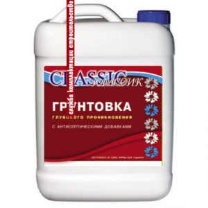 Грунтовка с антисептиком для стен под шпаклевку