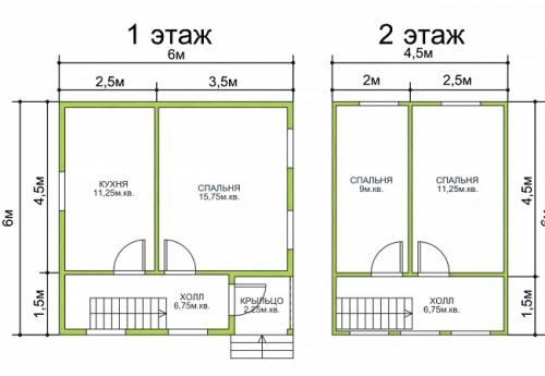 Комфортная планировка дома 6 н.  Особенности планировки 03