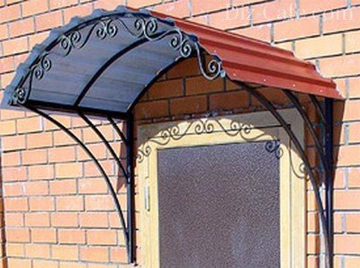 Козырек из профнастила Козырек из профнастила