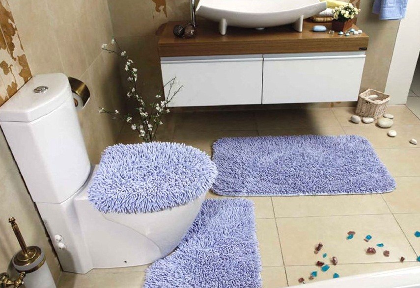 коврики для ванной комнаты виды