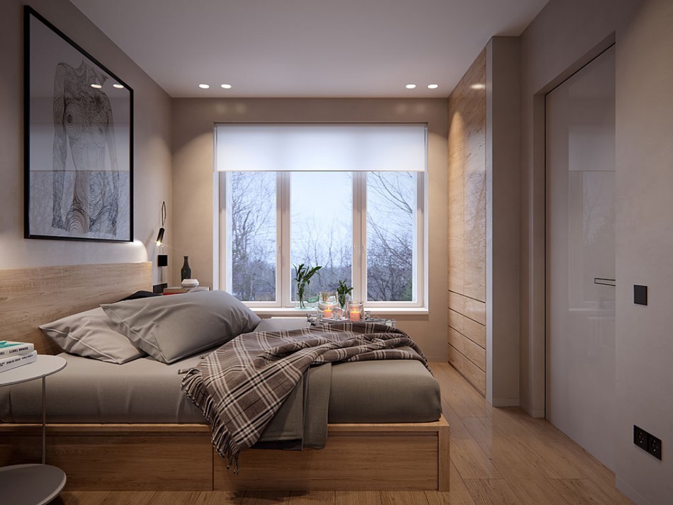 Уютная спальня в современной квартире