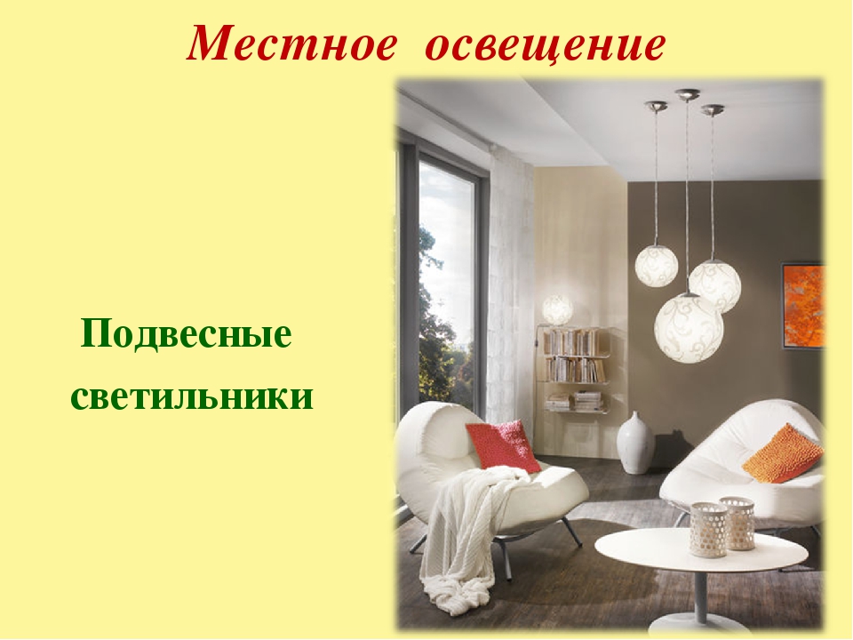 Какие типы освещения