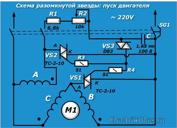 Схема разомкнутой звезды