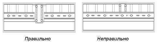 Правильная установка H-профиля