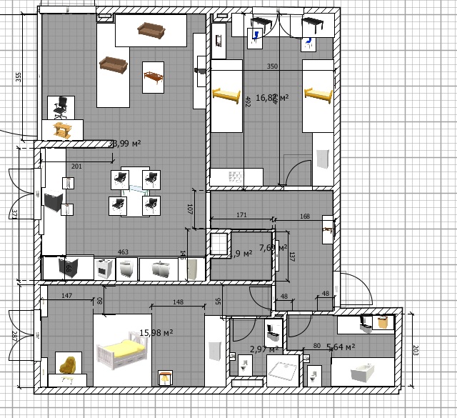 Дизайн квартиры со свободной планировкой