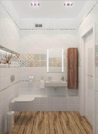 дизайн ванной комнаты в двухкомнатной квартире