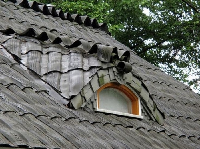 Крыша из авторезины