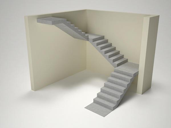 Наиболее часто П-образные лестницы используются в многоквартирных домах