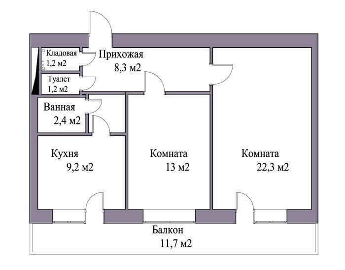 Как рассчитать площадь комнаты