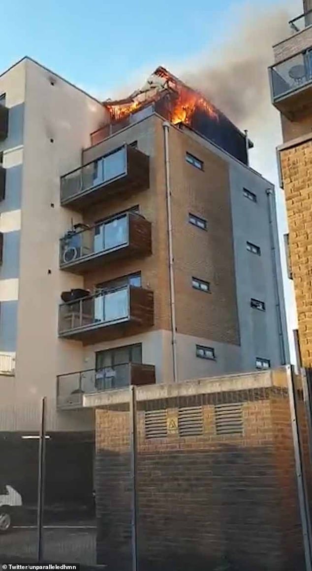 It took 80 firefighters more than four hours to battle a balcony fire in Deptford in May this year