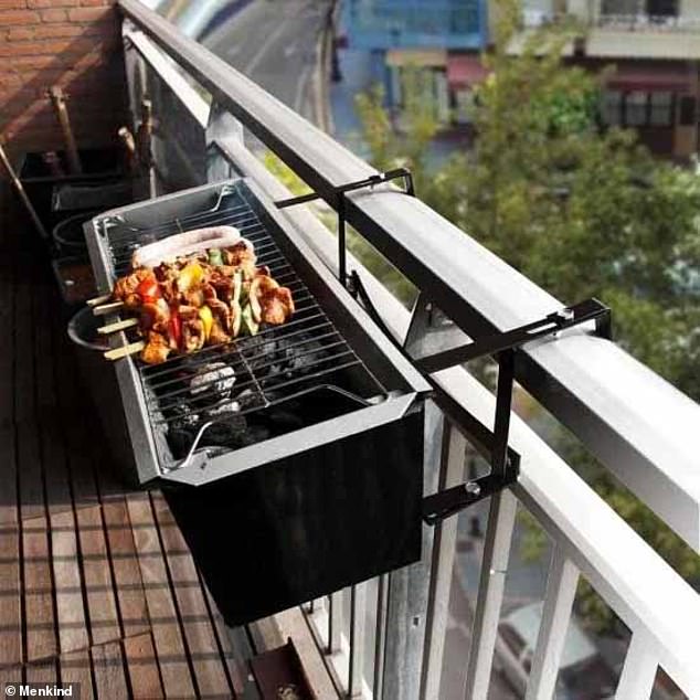 Amazon has removed balcony barbecues (file photo above) from its website after the LFB branded the product 