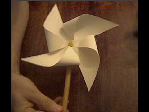 Поделки вертушка из бумаги своими руками или флюгер Pinwheel from paper or vane