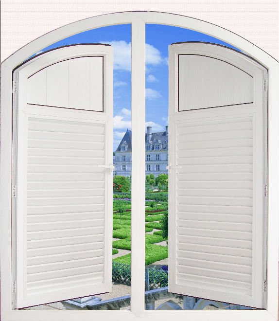 pvc waterproof window shades good ventilation pvc louver shutter