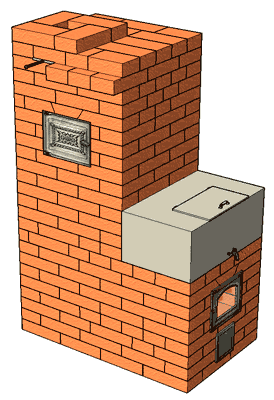 №100 Банная печь - каменка периодического действия