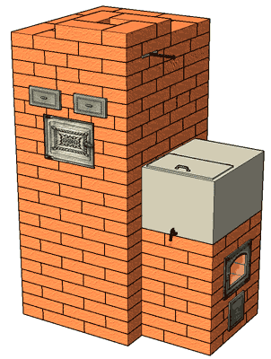 №119 Банная печь - каменка постоянного действия