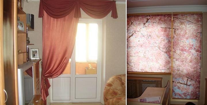 Полупрозрачные цветные шторы могут преобразить вид за окном