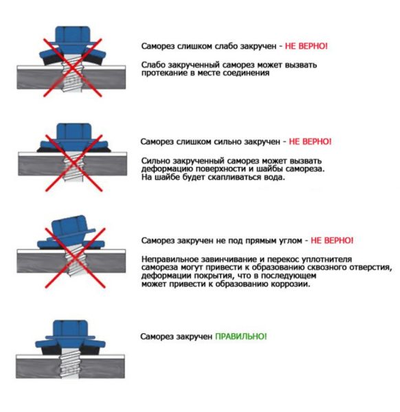 Вы должны крепить элементы правильно