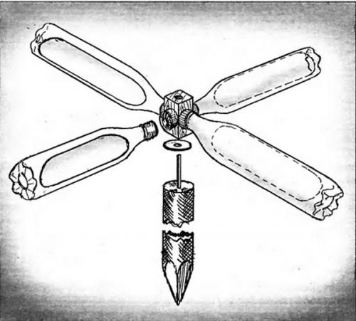 Как сделать ветряную вертушку. Простая вертушка из пластиковой бутылки