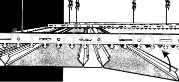 установка панелей реечного потолка