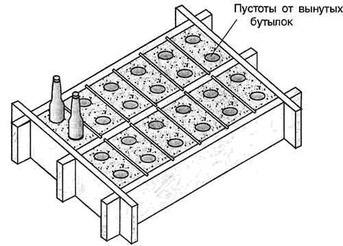 Эскиз формы заполненной раствором