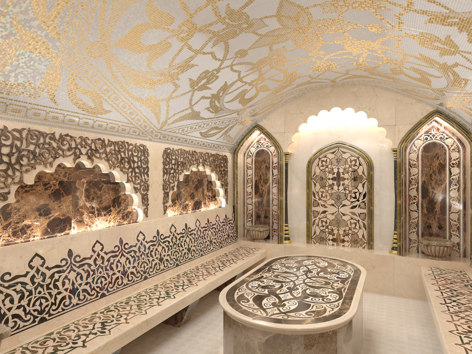 Дизайн хамама в частном доме