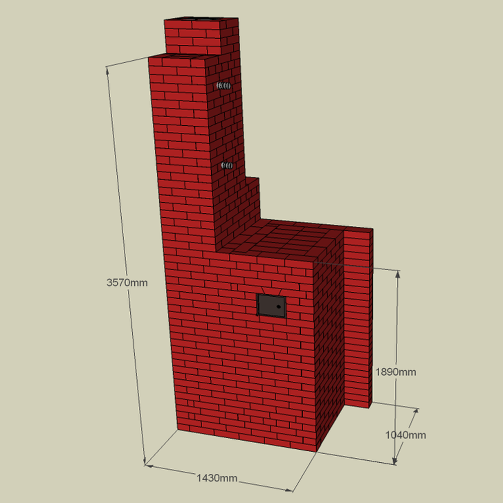 Проект печки для бани из кирпича