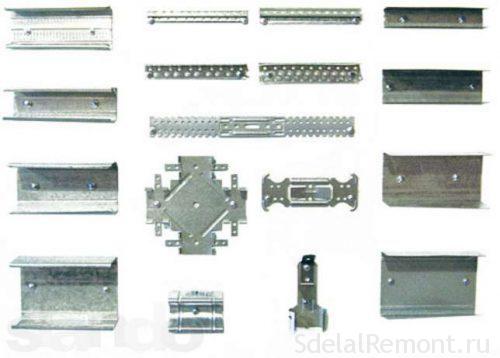 крепежи для каркаса потолка из гипсокартона