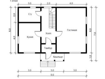 Способы планировки дома размером 6х9 м