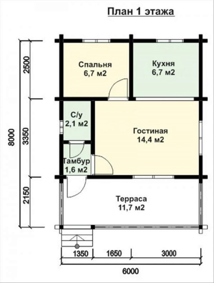 Способы планировки дома размером 6х9 м