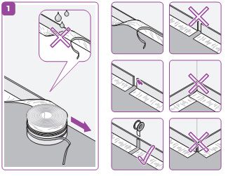 Монтаж ленты