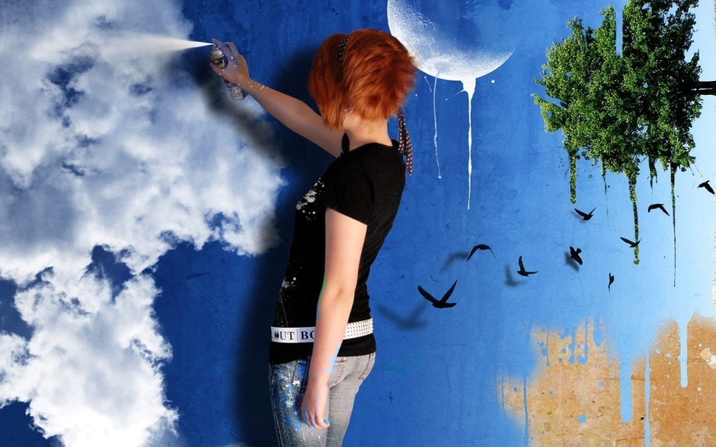 Окрашивая стены, фантазируйте