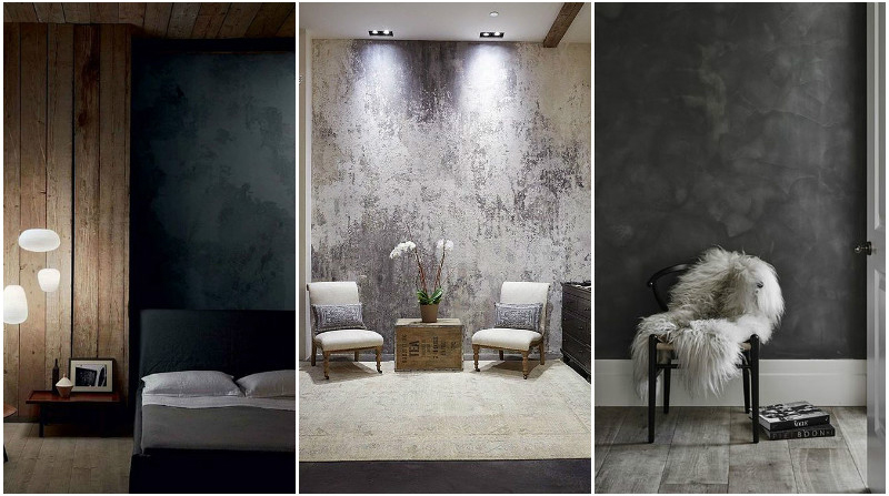 Декоративная штукатурка в интерьере