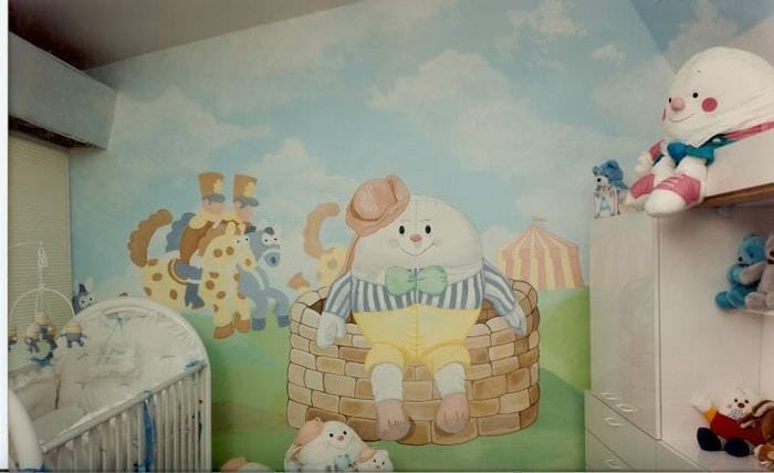 Фотообои в детскую комнату для новорожденных