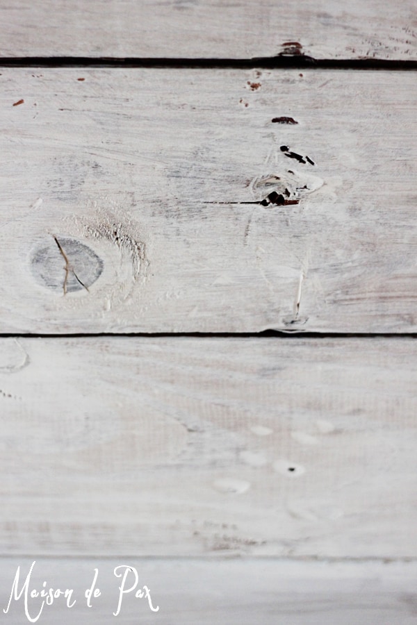 Whitewashed wood planks- Maison de Pax