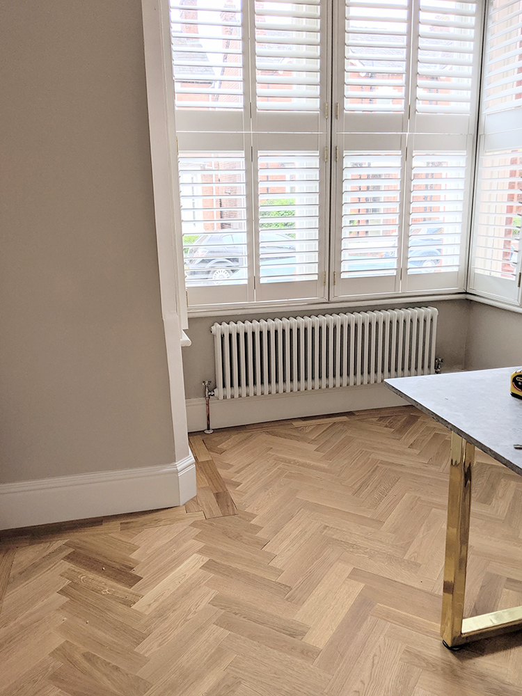 DIY Parquet Flooring with border