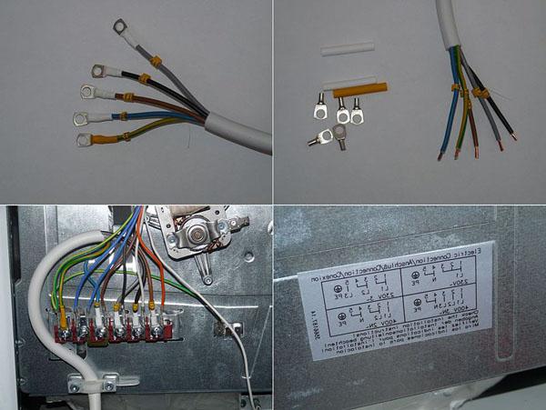 как подключить конфорку электроплиты 