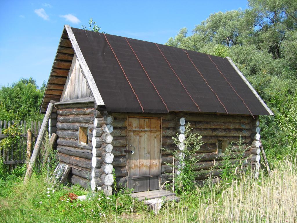 Русская баня по-черному