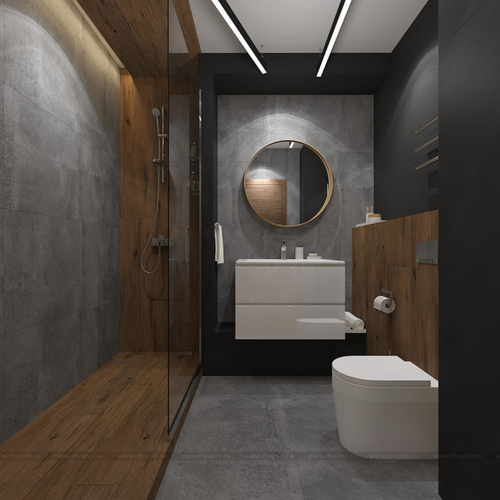 Ванная комната дизайн лофт и модерн